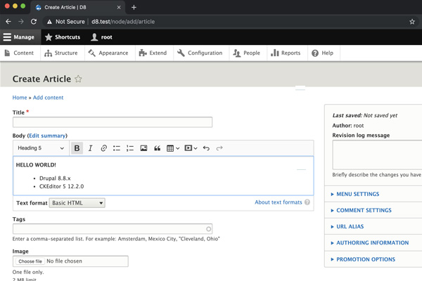 Creare sito Drupal